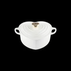 LE CREUSET Cocotte En Fonte|Cocotte en Fonte Cœur 20 cm Blanc
