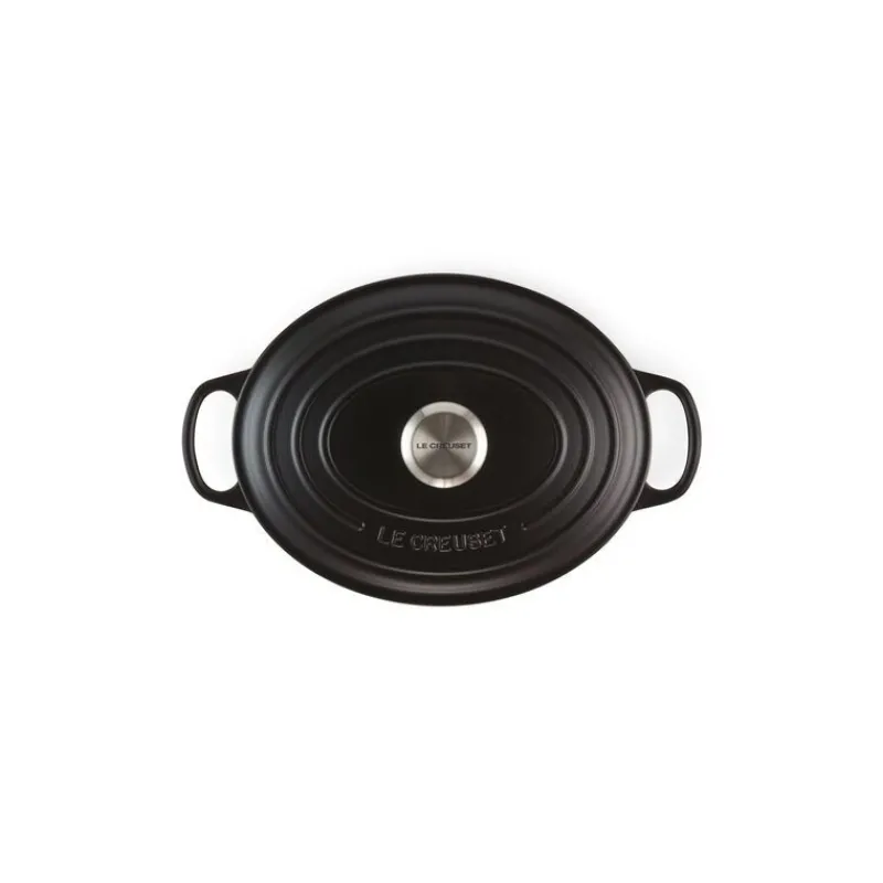 LE CREUSET Cocotte En Fonte|Cocotte en fonte Ovale 29 cm Noir mat Signature
