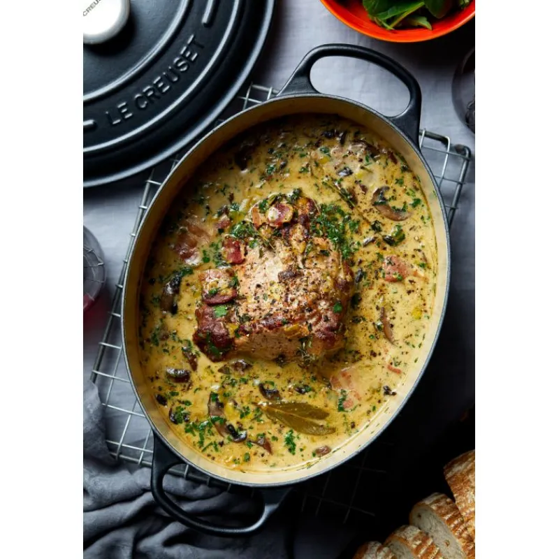 LE CREUSET Cocotte En Fonte|Cocotte en fonte Ovale 29 cm Noir mat Signature