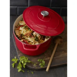 CHASSEUR Cocotte En Fonte|Cocotte en Fonte Ovale 33 cm Rubis