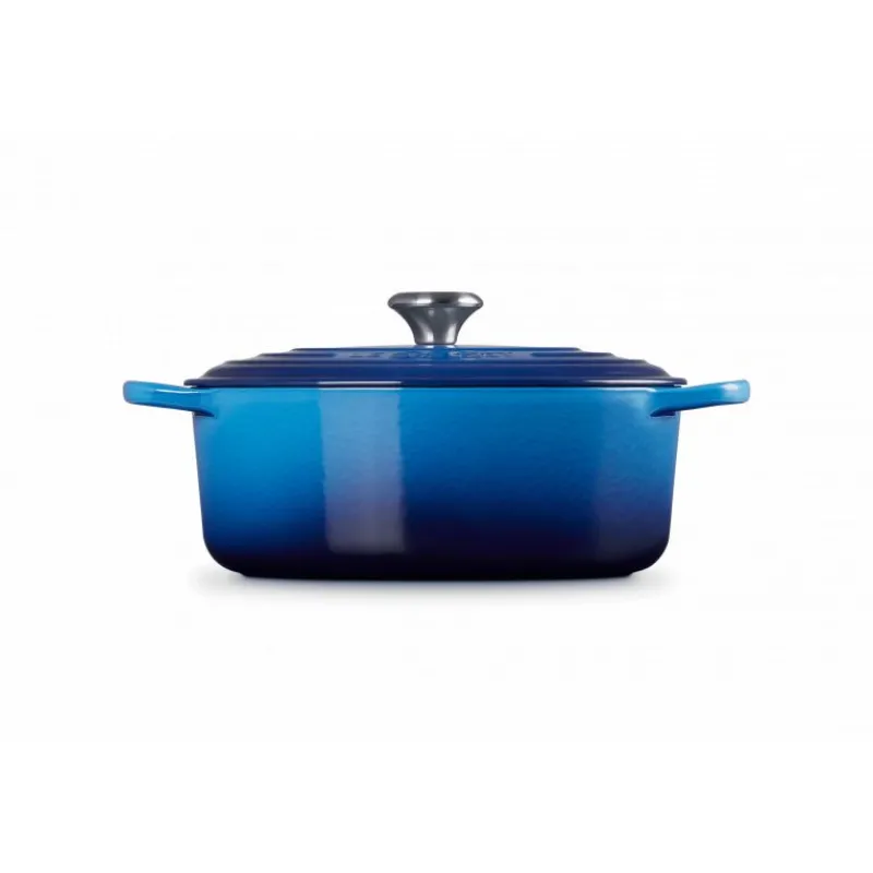 LE CREUSET Cocotte En Fonte|Cocotte en Fonte Ovale 29 cm Azur Signature