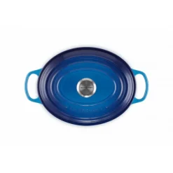 LE CREUSET Cocotte En Fonte|Cocotte en Fonte Ovale 29 cm Azur Signature