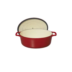CHASSEUR Cocotte En Fonte|Cocotte en Fonte Ovale 27 cm Rouge