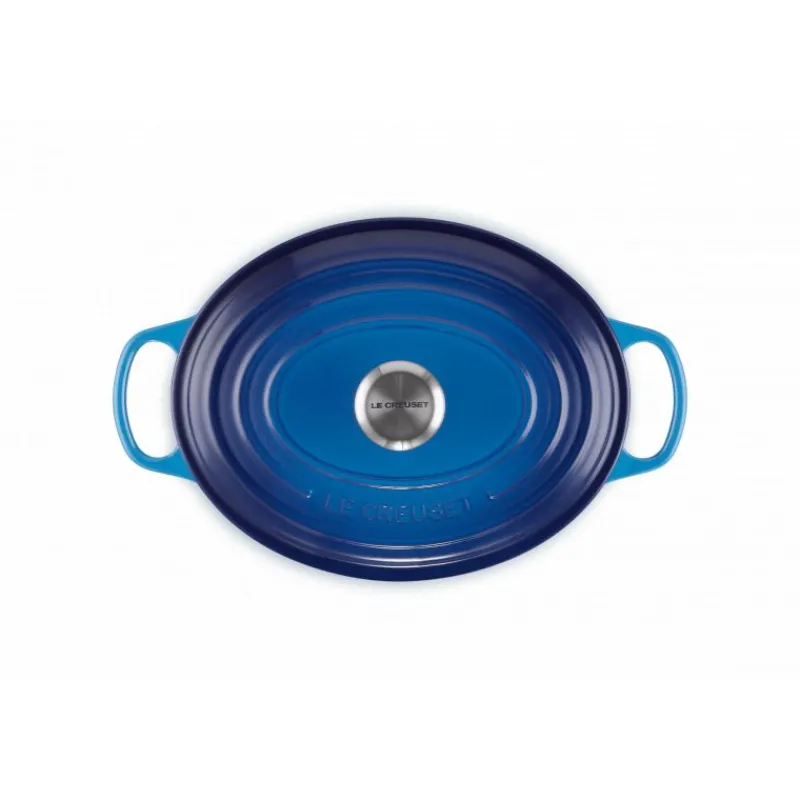 LE CREUSET Cocotte En Fonte|Cocotte en fonte Ovale 31 cm Azur Signature