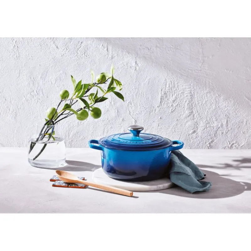 LE CREUSET Cocotte En Fonte|Cocotte en fonte Ovale 31 cm Azur Signature