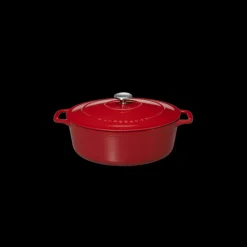CHASSEUR Cocotte En Fonte|Cocotte en Fonte Ovale 25 cm Rouge