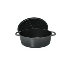 CHASSEUR Cocotte En Fonte|Cocotte en Fonte Ovale 33 cm Caviar