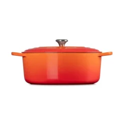 LE CREUSET Cocotte En Fonte|Cocotte en fonte Ovale 35 cm Volcanique Signature