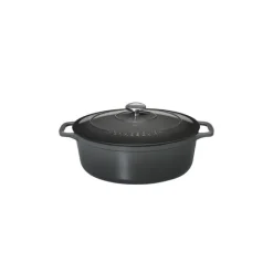 CHASSEUR Cocotte En Fonte|Cocotte en Fonte Ovale 35 cm Caviar