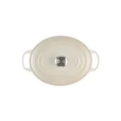 LE CREUSET Cocotte En Fonte|Cocotte en fonte Ovale 29 cm Meringue Signature