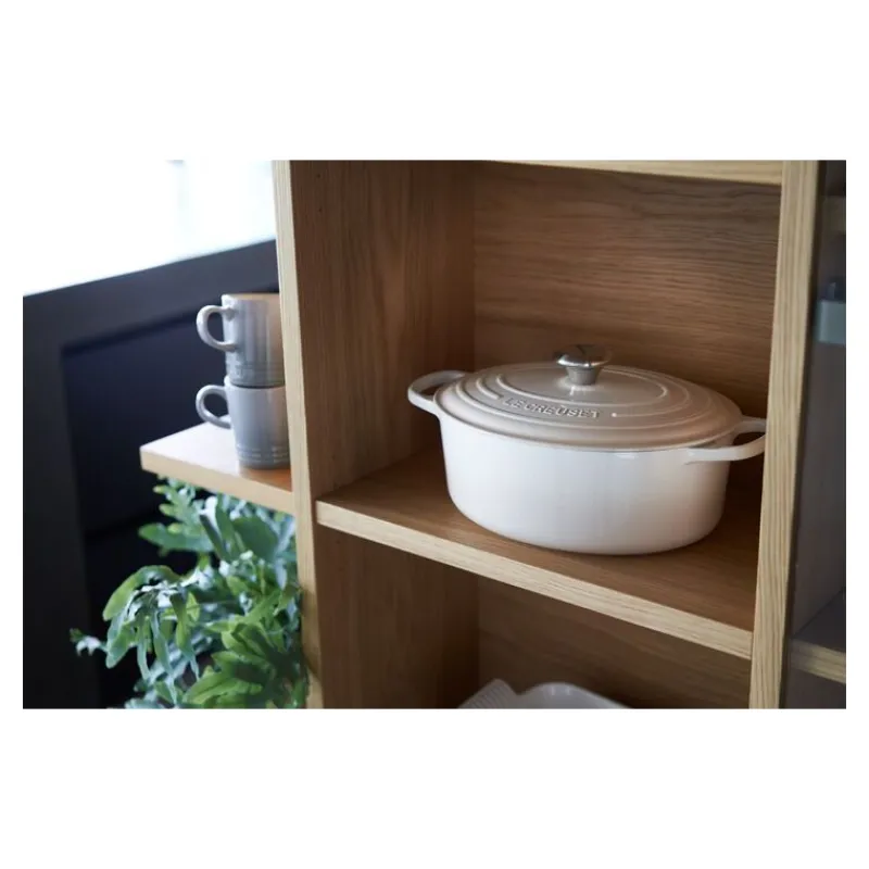 LE CREUSET Cocotte En Fonte|Cocotte en fonte Ovale 29 cm Meringue Signature