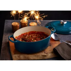 LE CREUSET Cocotte En Fonte|Cocotte en fonte Ovale 31 cm Deep Teal Signature