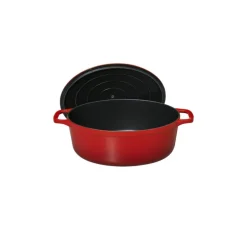 CHASSEUR Cocotte En Fonte|Cocotte en Fonte Ovale 27 cm Rubis
