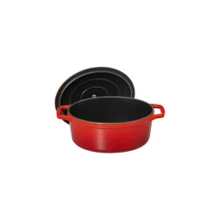 CHASSEUR Cocotte En Fonte|Cocotte en Fonte Ovale 17 cm Rubis
