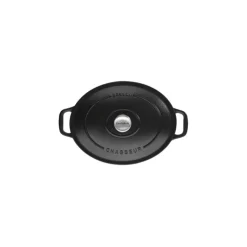 CHASSEUR Cocotte En Fonte|Cocotte en Fonte Ovale 35 cm Noir Mat