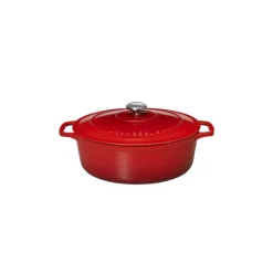 CHASSEUR Cocotte En Fonte|Cocotte en Fonte Ovale 25 cm Rubis