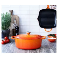 LE CREUSET Cocotte En Fonte|Cocotte en Fonte Ovale 31 cm Volcanique Signature