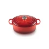 LE CREUSET Cocotte En Fonte|Cocotte en Fonte Ovale 31 cm Cerise Signature