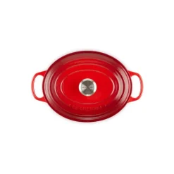 LE CREUSET Cocotte En Fonte|Cocotte en Fonte Ovale 31 cm Cerise Signature