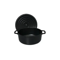 CHASSEUR Cocotte En Fonte|Cocotte en Fonte Ronde 22 cm Noir Mat