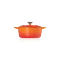 LE CREUSET Cocotte En Fonte|Cocotte en fonte Ronde 26 cm Volcanique Signature