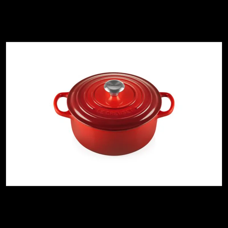 LE CREUSET Cocotte En Fonte|Cocotte en Fonte Ronde 20 cm Cerise Signature