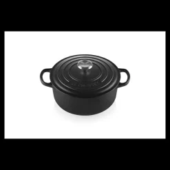 LE CREUSET Cocotte En Fonte|Cocotte en fonte Ronde 20 cm Noir mat Signature