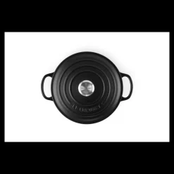 LE CREUSET Cocotte En Fonte|Cocotte en fonte Ronde 20 cm Noir mat Signature