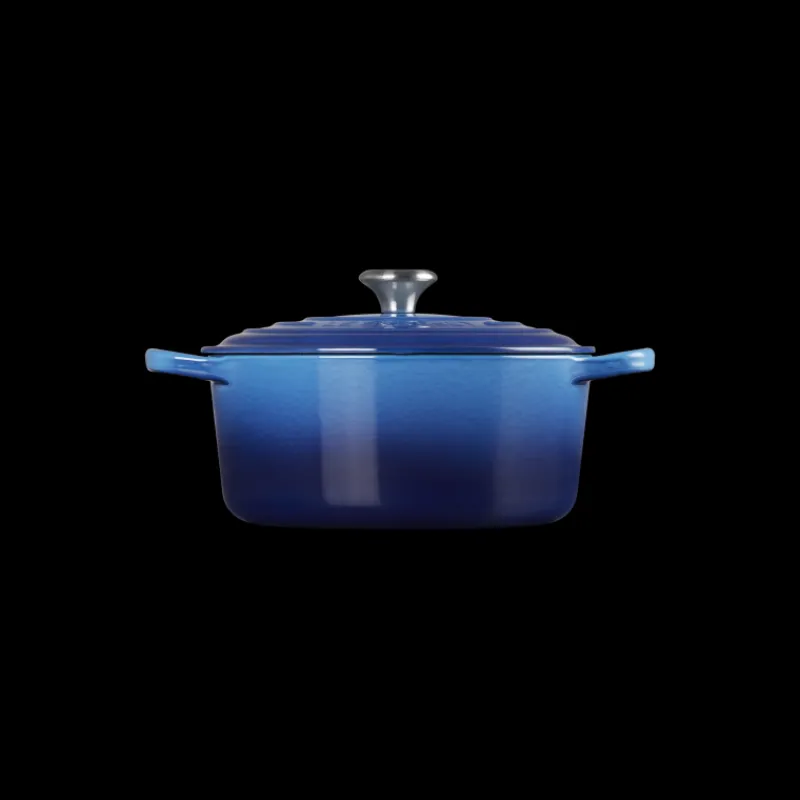 LE CREUSET Cocotte En Fonte|Cocotte en Fonte Ronde 22 cm Signature Azur