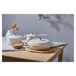 LE CREUSET Cocotte En Fonte|Cocotte en fonte Ronde 22 cm Meringue Signature