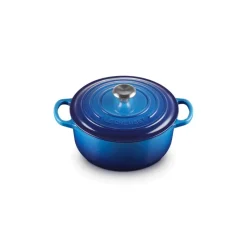LE CREUSET Cocotte En Fonte|Cocotte en Fonte Ronde 20 cm Azur Signature