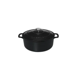 CHASSEUR Cocotte En Fonte|Cocotte en Fonte Ronde 28 cm Noir Mat