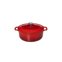 CHASSEUR Cocotte En Fonte|Cocotte en Fonte Ronde 24 cm Rubis