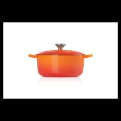 LE CREUSET Cocotte En Fonte|Cocotte en Fonte Ronde 20 cm Volcanique Signature
