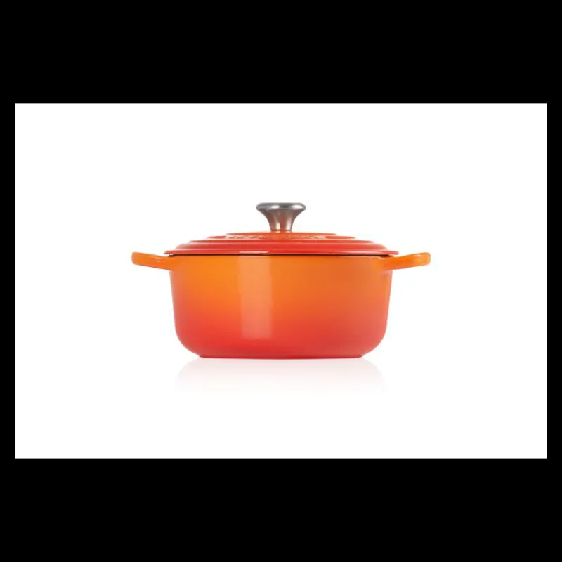 LE CREUSET Cocotte En Fonte|Cocotte en Fonte Ronde 20 cm Volcanique Signature