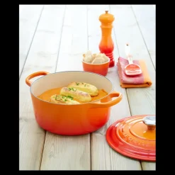 LE CREUSET Cocotte En Fonte|Cocotte en Fonte Ronde 20 cm Volcanique Signature