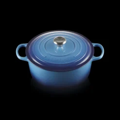 LE CREUSET Cocotte En Fonte|Cocotte en Fonte Ronde 28 cm Signature Azur