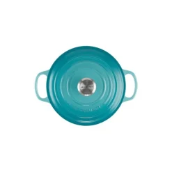 LE CREUSET Cocotte En Fonte|Cocotte en fonte Ronde 24 cm Caraïbes Signature