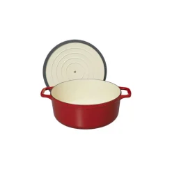 CHASSEUR Cocotte En Fonte|Cocotte en Fonte Ronde 24 cm Rouge