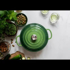 LE CREUSET Cocotte En Fonte|Cocotte en Fonte Ronde 24 cm Bamboo Signature