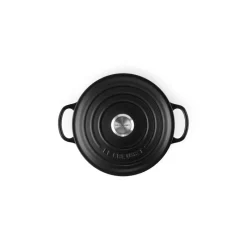 LE CREUSET Cocotte En Fonte|Cocotte en Fonte Ronde 22 cm Noir mat Signature