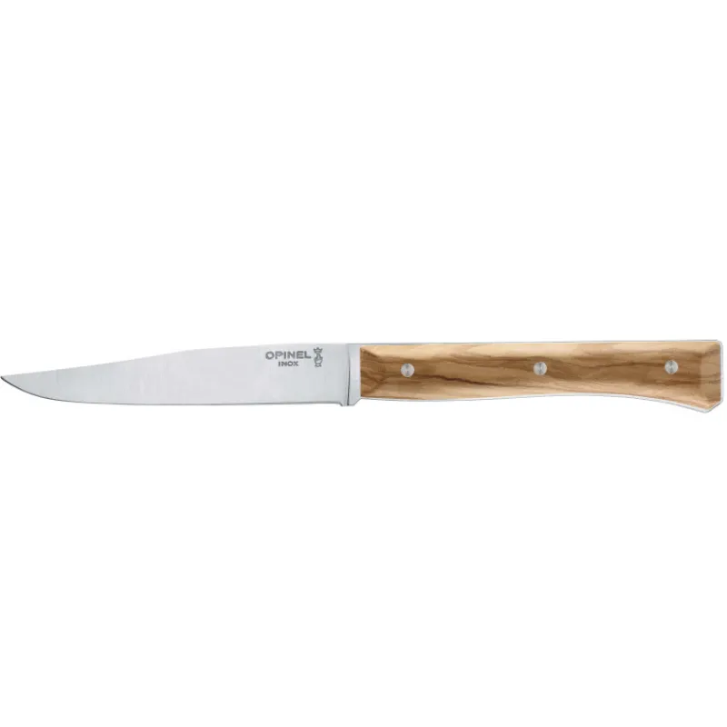 OPINEL Couverts|Coffret 4 Couteaux de Table Olivier Facette
