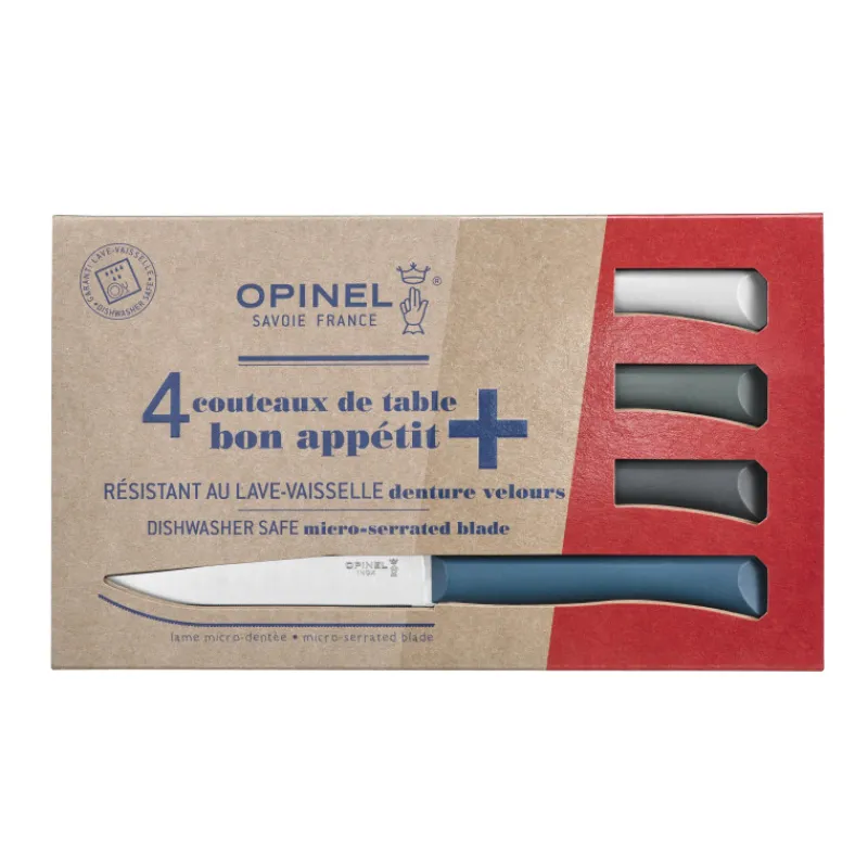 OPINEL Couverts|Coffret 4 Couteaux de Table Tempête Bon Appétit +