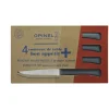 OPINEL Couverts|Coffret 4 Couteaux de Table Anthracite Microdenté Bon Appétit +
