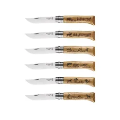 OPINEL Couverts|Coffret 6 Couteaux Gravure Animalia