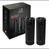 PEUGEOT Moulin|Coffret 2 Moulins Electriques Sel & Poivre Noir Mat 15 cm