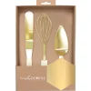 SCRAPCOOKING Servir, Présenter|Fouets De Cuisine|Coffret 3 Ustensiles Dorés