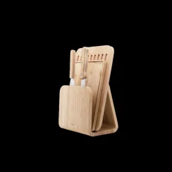 PEBBLY Rangement Couteaux|Planches À Découper|Coffret Affûté avec Support Magnétique, Planches et Couteaux