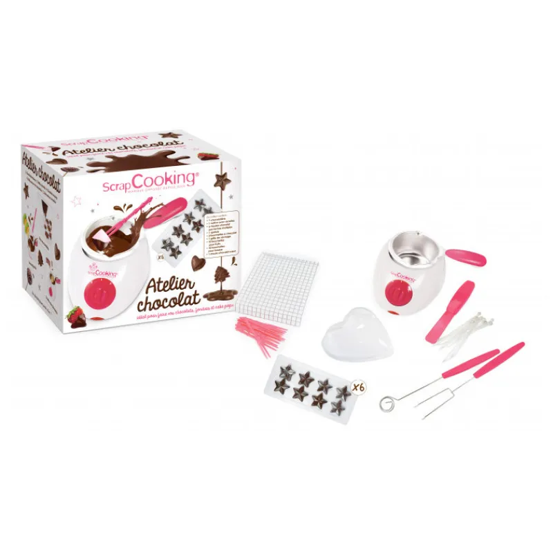 SCRAPCOOKING Tempéreuse Chocolat|Ustensiles Chocolat|Coffret Atelier Chocolat