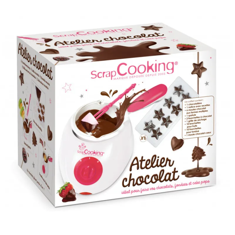 SCRAPCOOKING Tempéreuse Chocolat|Ustensiles Chocolat|Coffret Atelier Chocolat